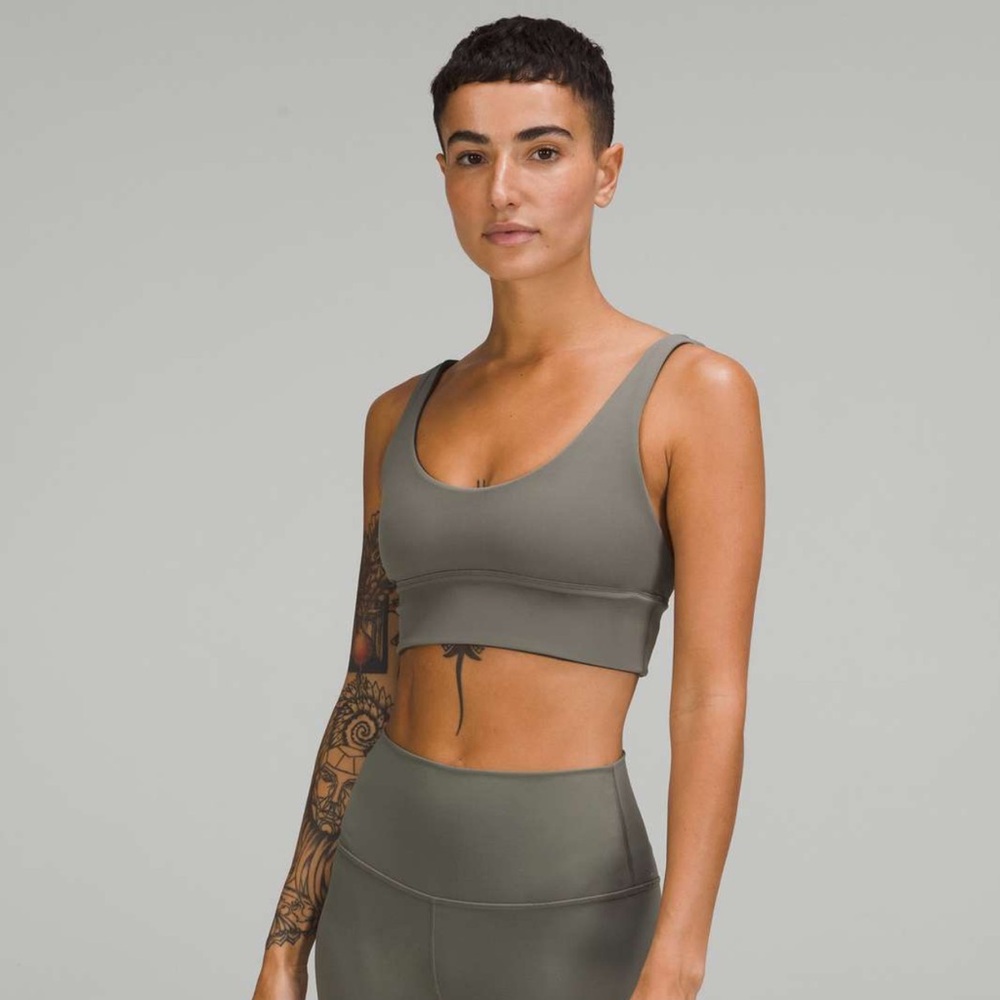 Lululemon align bra - olive green/ sage green (4)